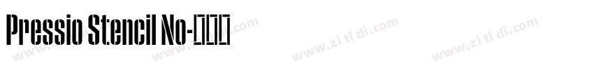 Pressio Stencil No字体转换 Pressio Stencil No字体转换